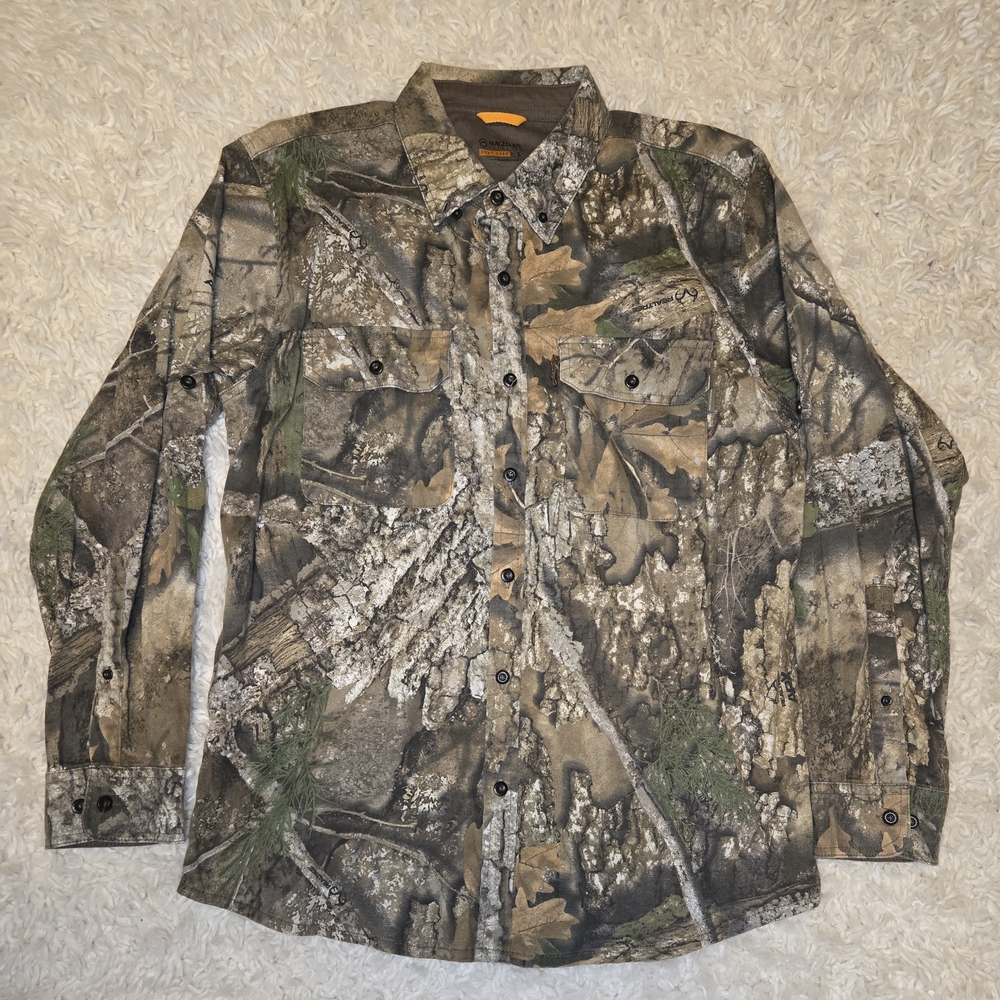 Magellan Outdoors Camouflage Button Down Shirt